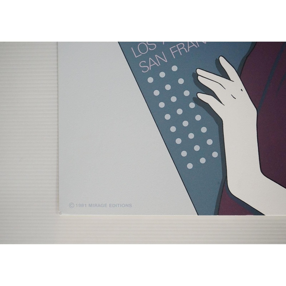 Rare Vintage Patrick Nagel - Yochum Kay Silk Screen Print - Mirage Serigraph - Picture 2 of 4